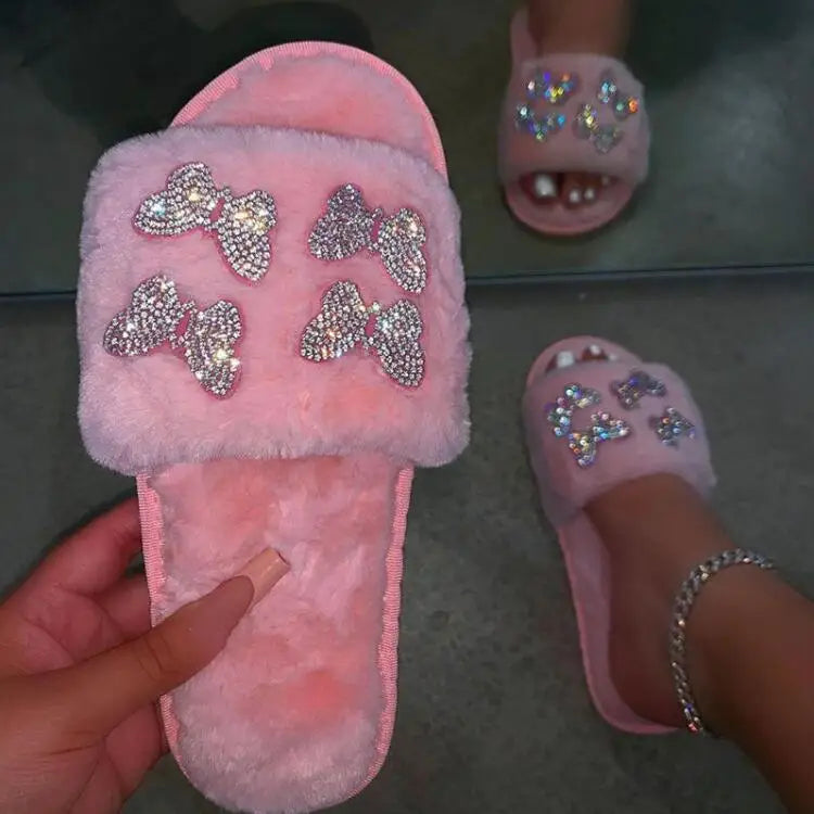 Butterfly Bliss Plush Slides