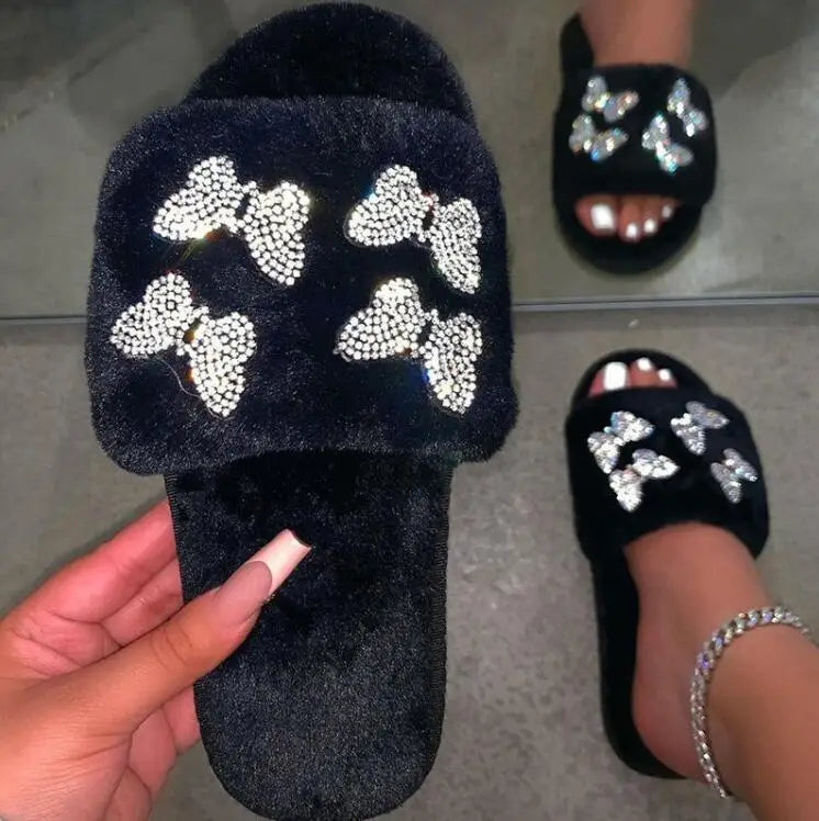 Butterfly Bliss Plush Slides