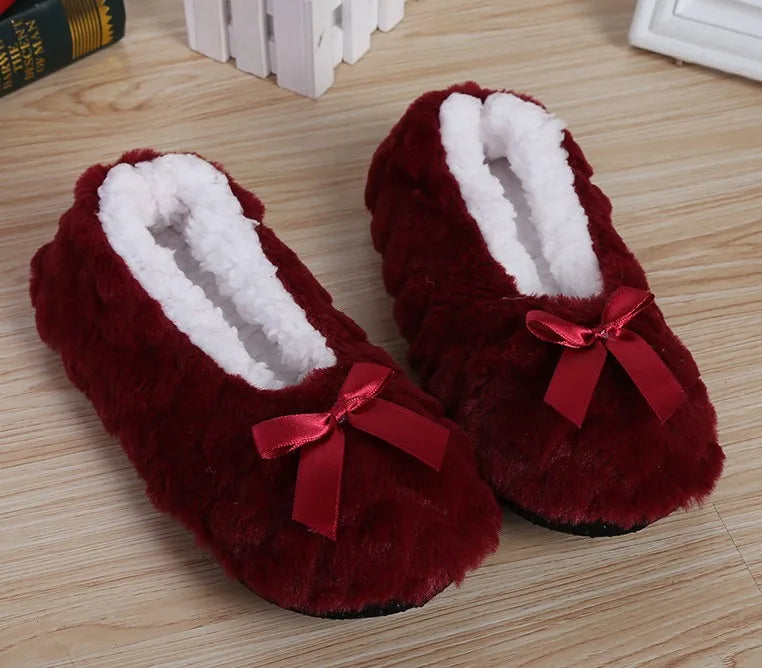 Cozy Bow House Slippers