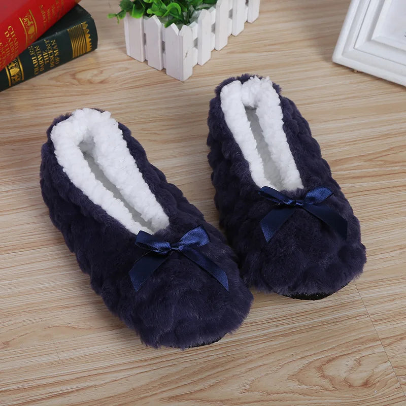 Cozy Bow House Slippers
