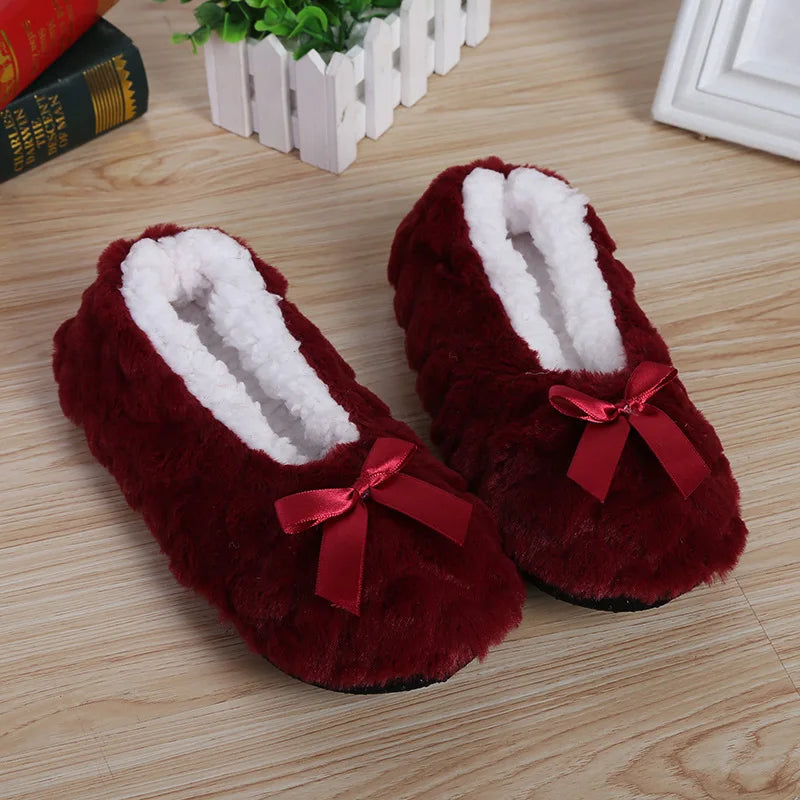 Cozy Bow House Slippers