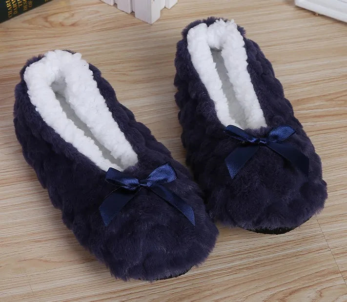Cozy Bow House Slippers