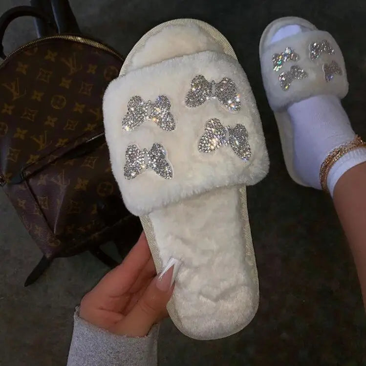 Butterfly Bliss Plush Slides