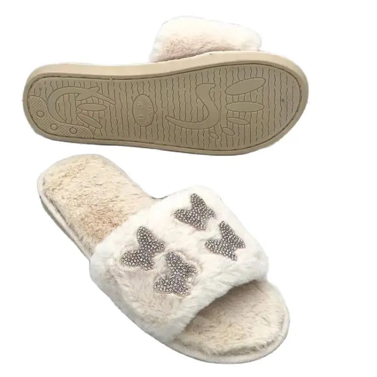 Butterfly Bliss Plush Slides