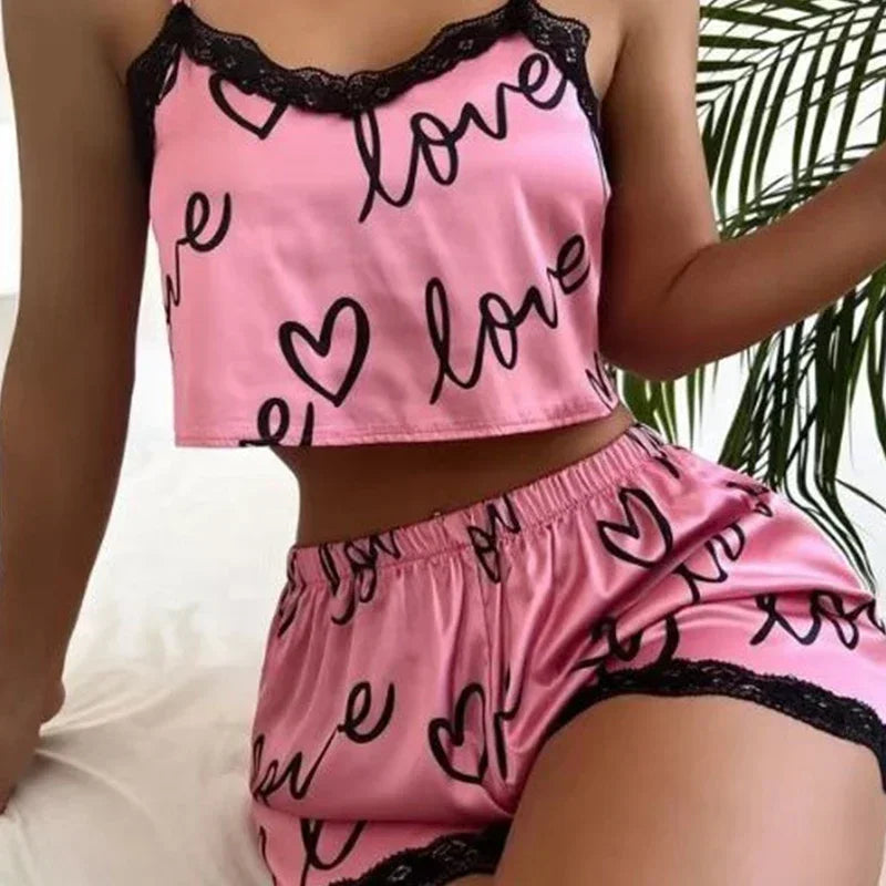 Love Notes Lace PJ Set