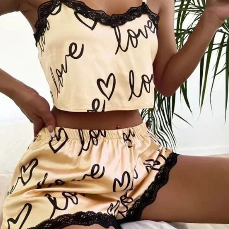 Love Notes Lace PJ Set