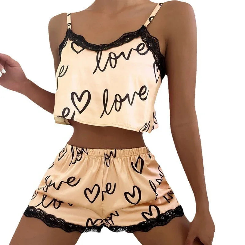 Love Notes Lace PJ Set