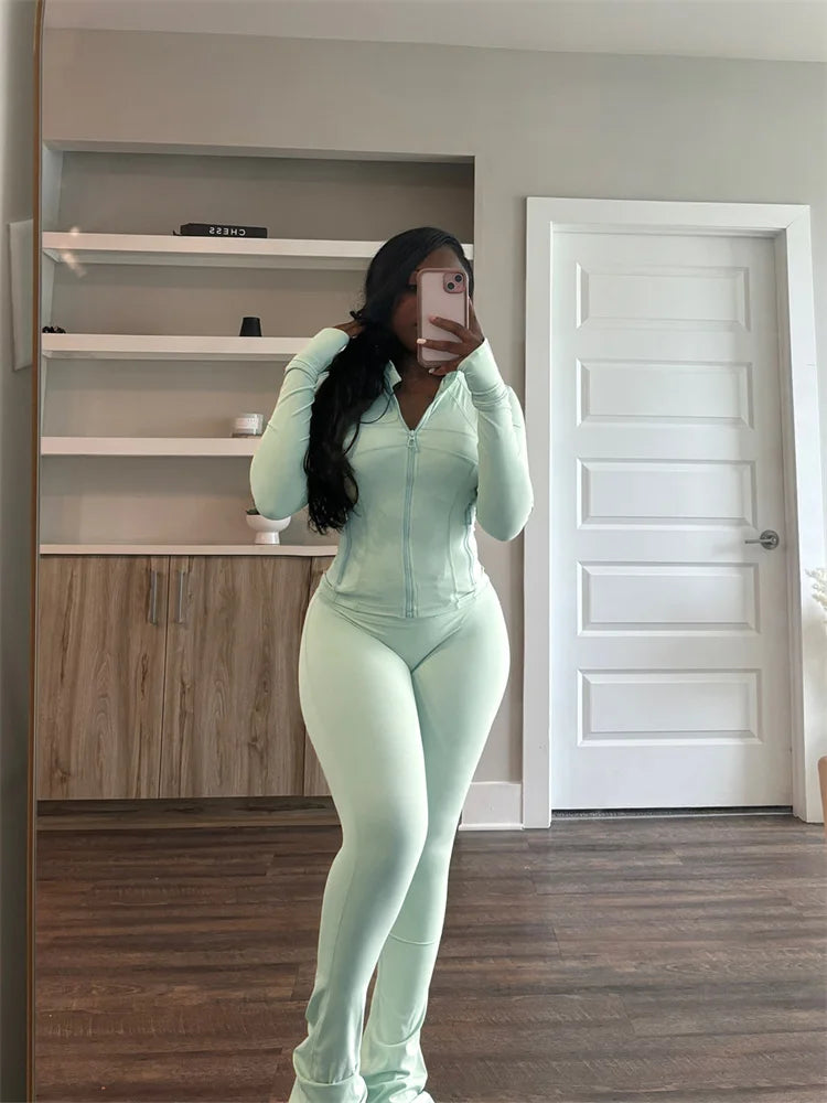 Soft Girl Zip Lounge Set