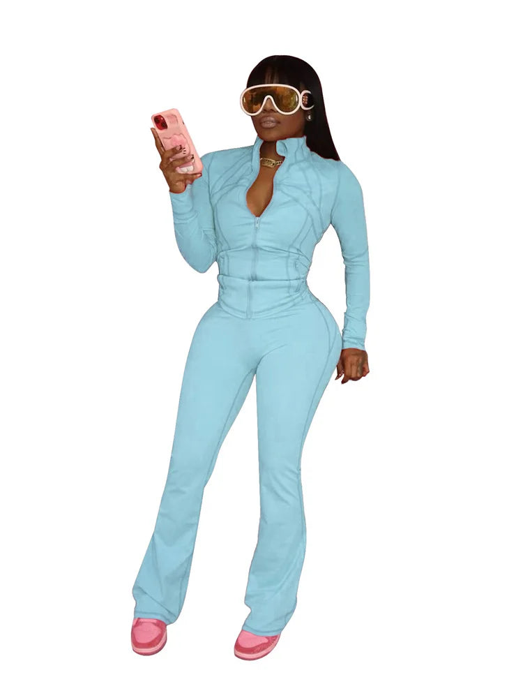 Soft Girl Zip Lounge Set
