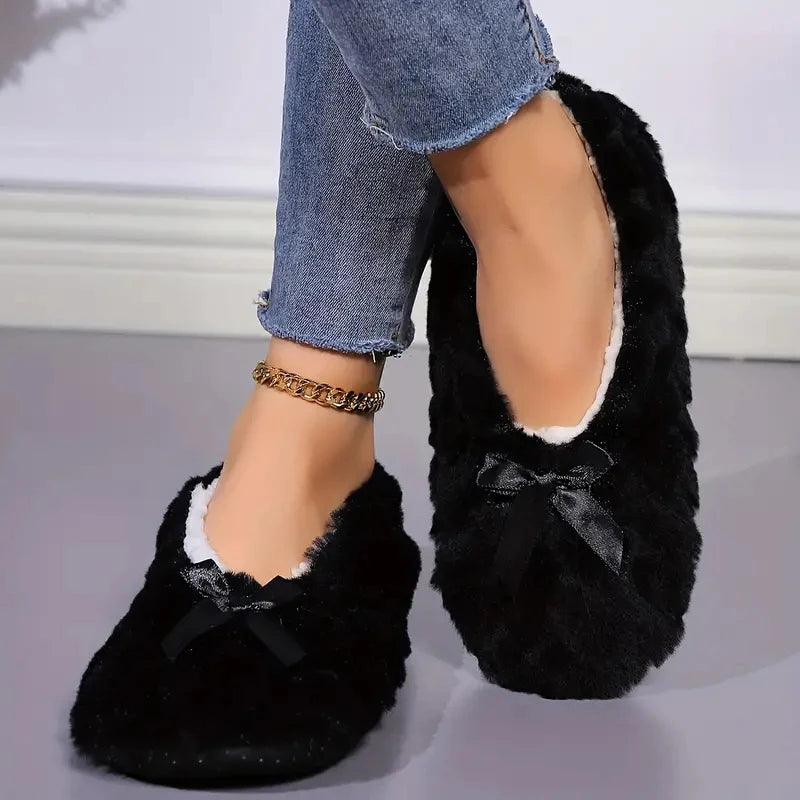 Cozy Bow House Slippers
