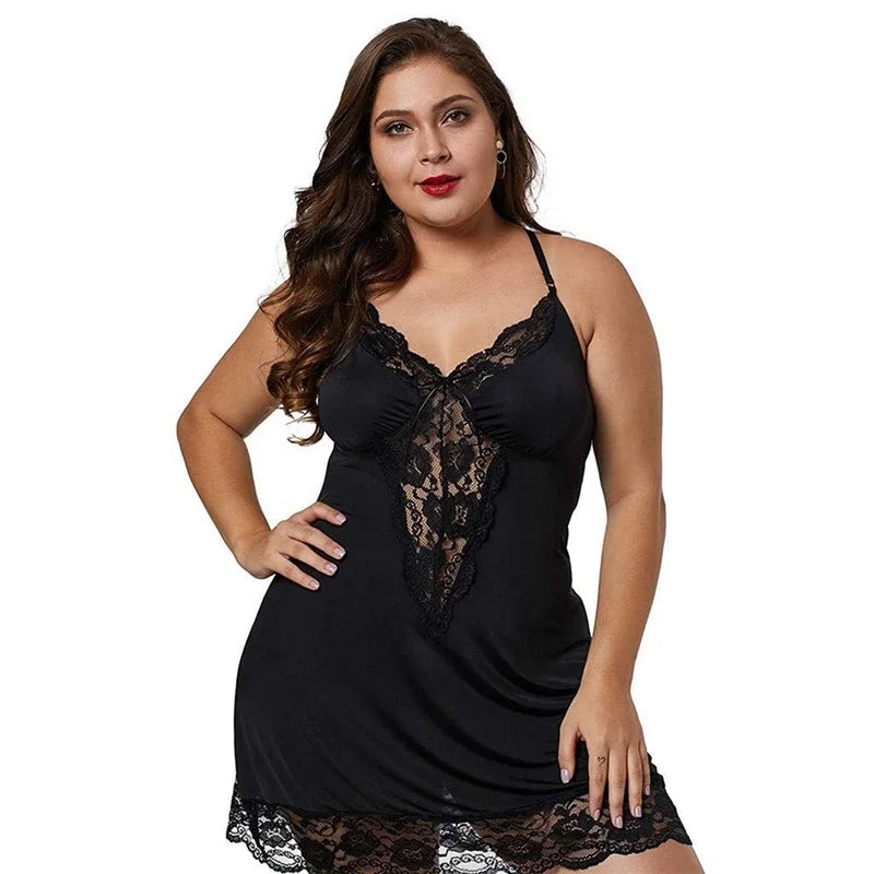 Plus size Wild Nights Lace Chemise