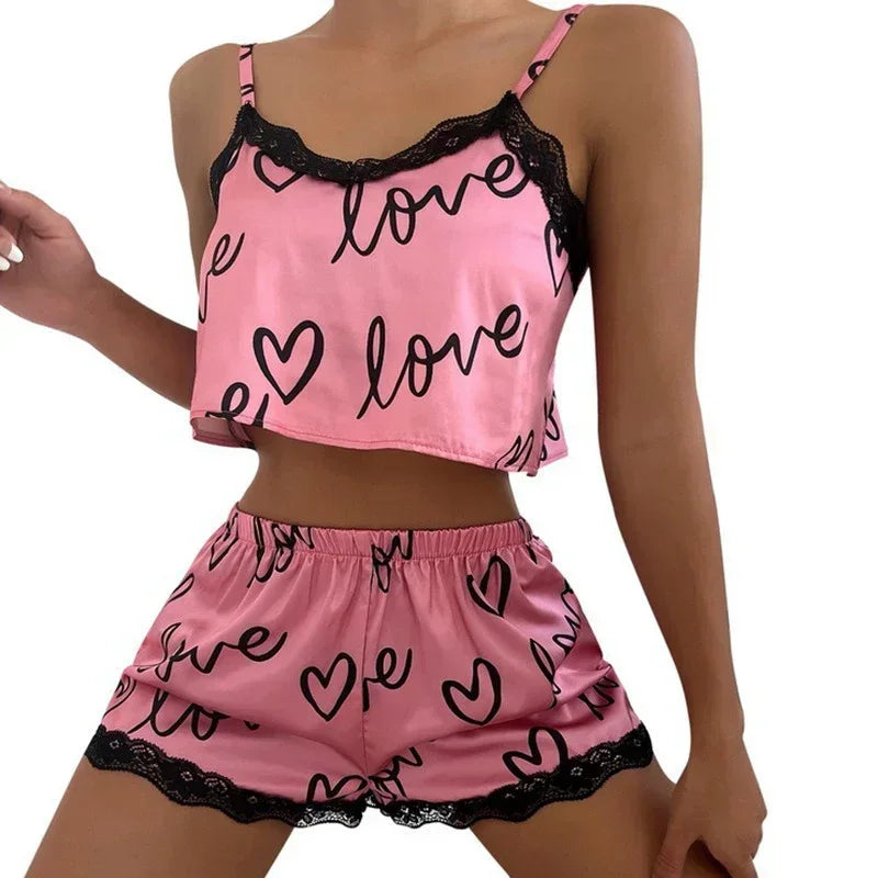 Love Notes Lace PJ Set