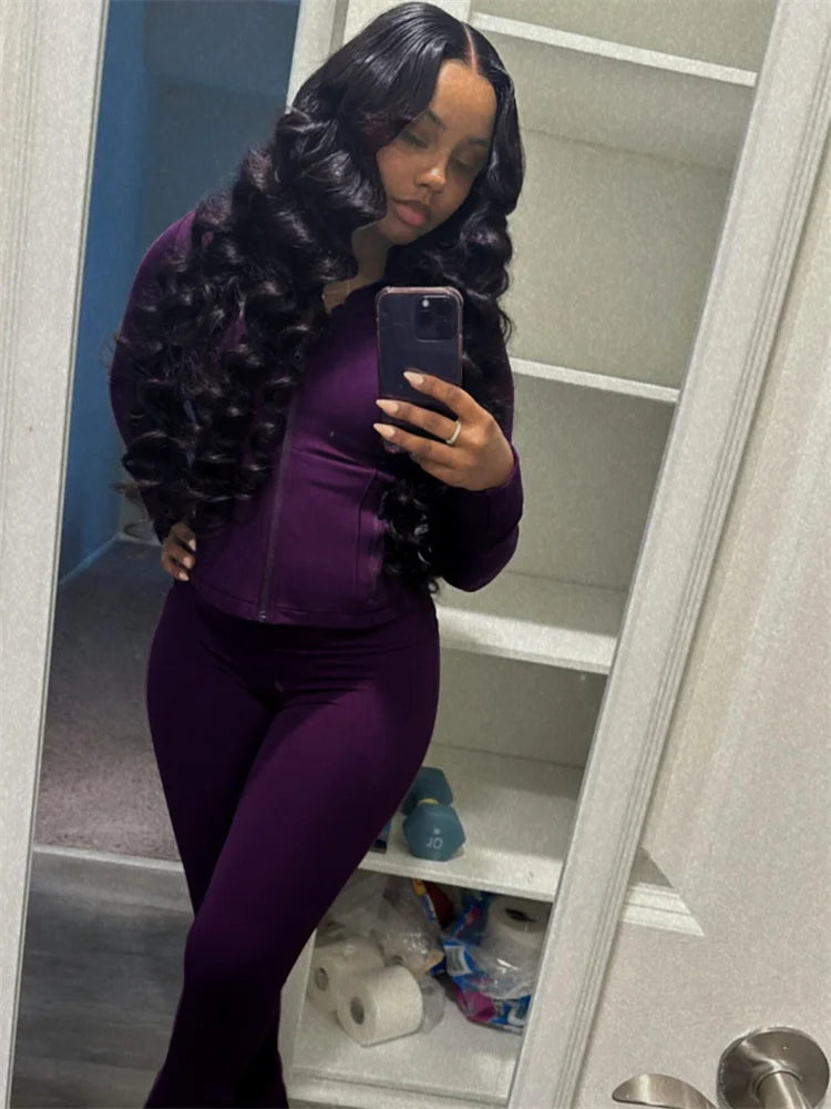 Soft Girl Zip Lounge Set