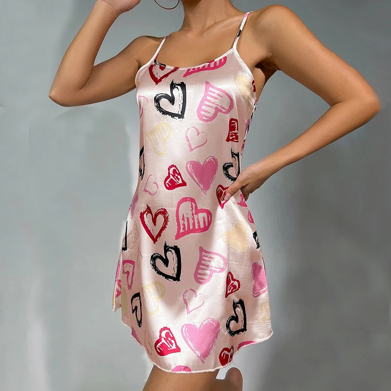 Sweet Dreams Satin Sleep Dress